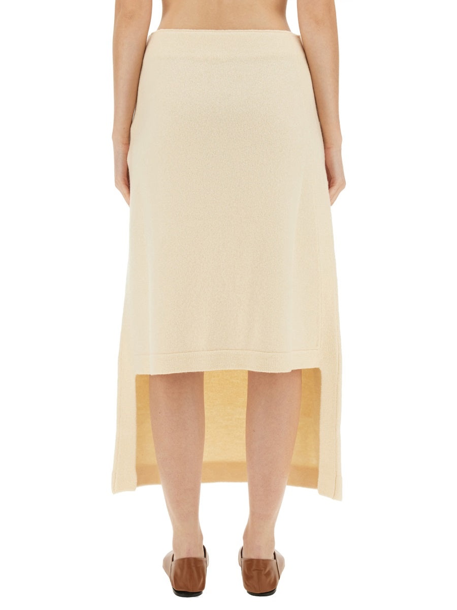 スカート Jil Sander FW23 MIDI SKIRT (J02MA0156_J14614109) Jil Sander Jil Sander Women Midi Skirt | luosophy | REVERSIBLE