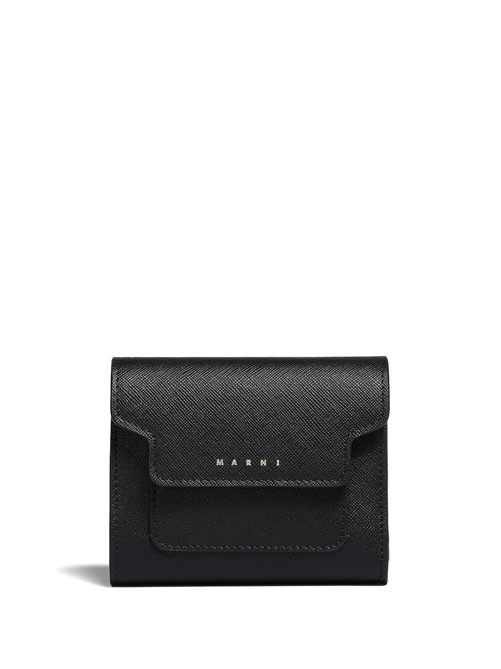 Saffiano leather flat wallet - 1