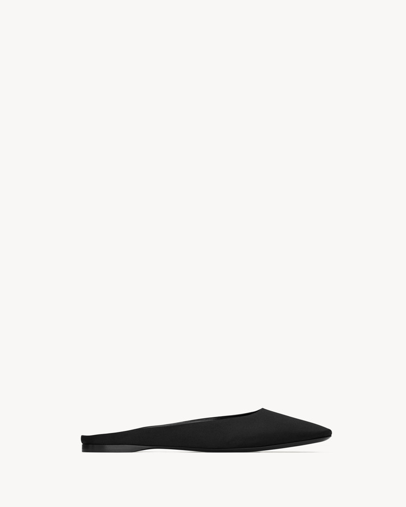 SAINT LAURENT lido slip-ons in satin crepe outlook