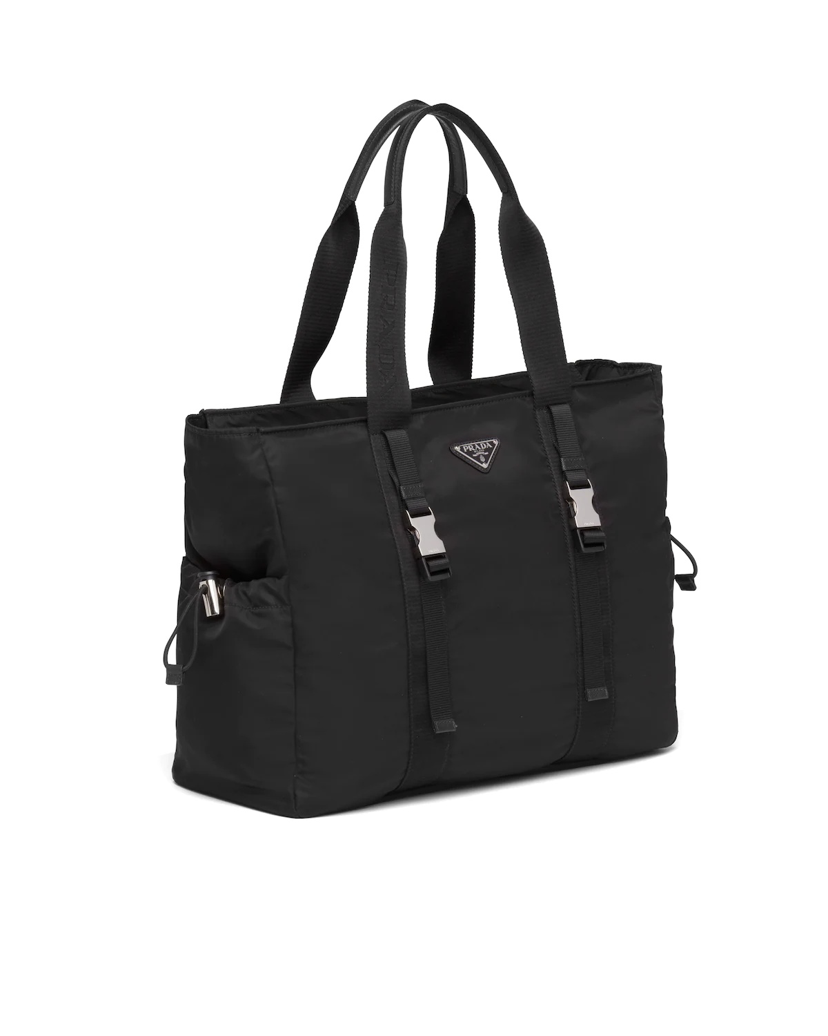 Re-Nylon and Saffiano leather tote - 3