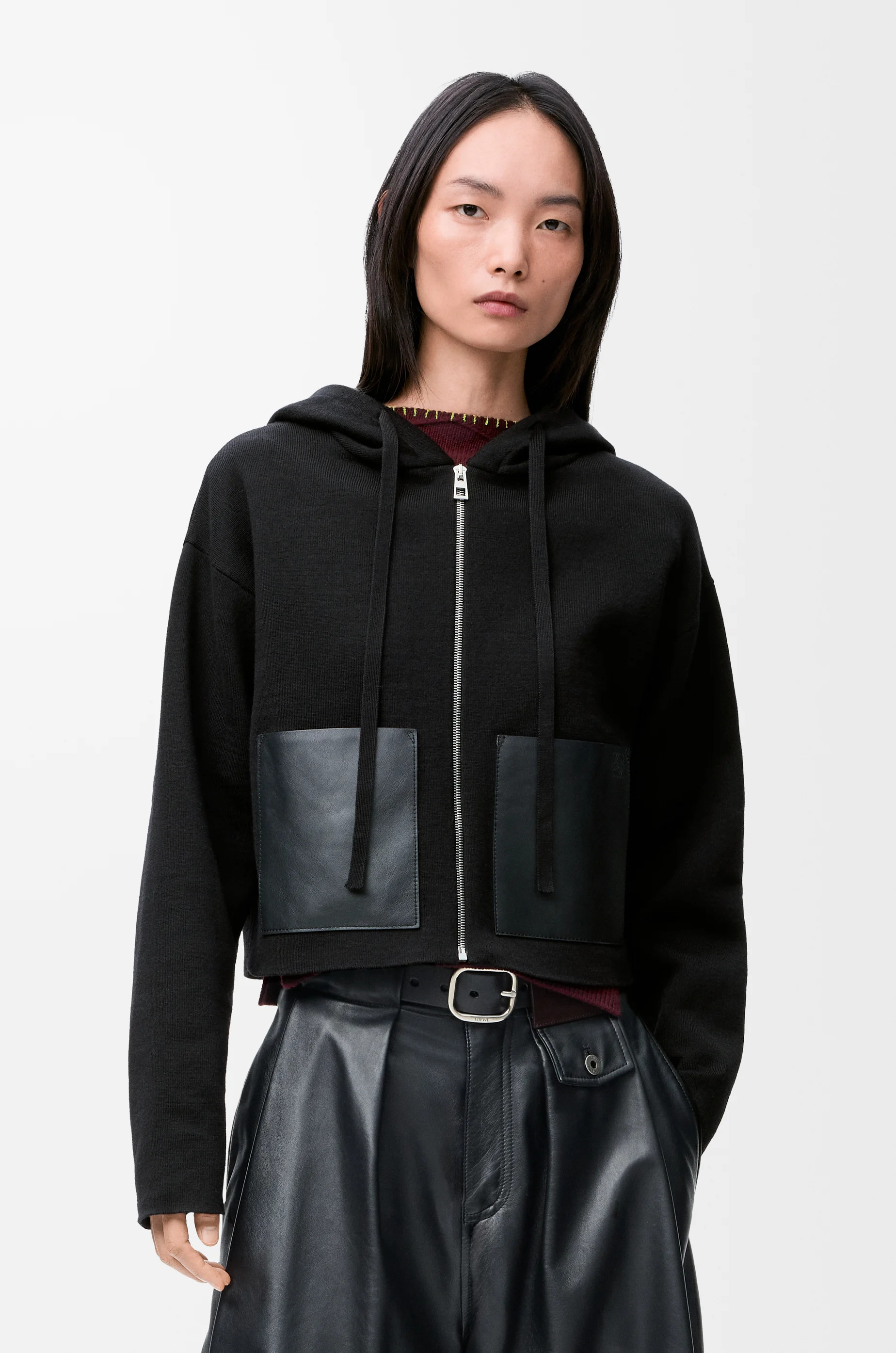 Zip-up hoodie in wool - 3
