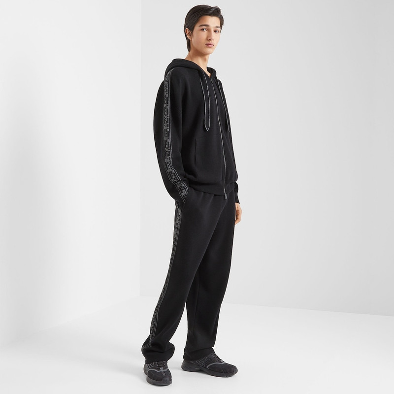 FENDI Black cashmere pants outlook