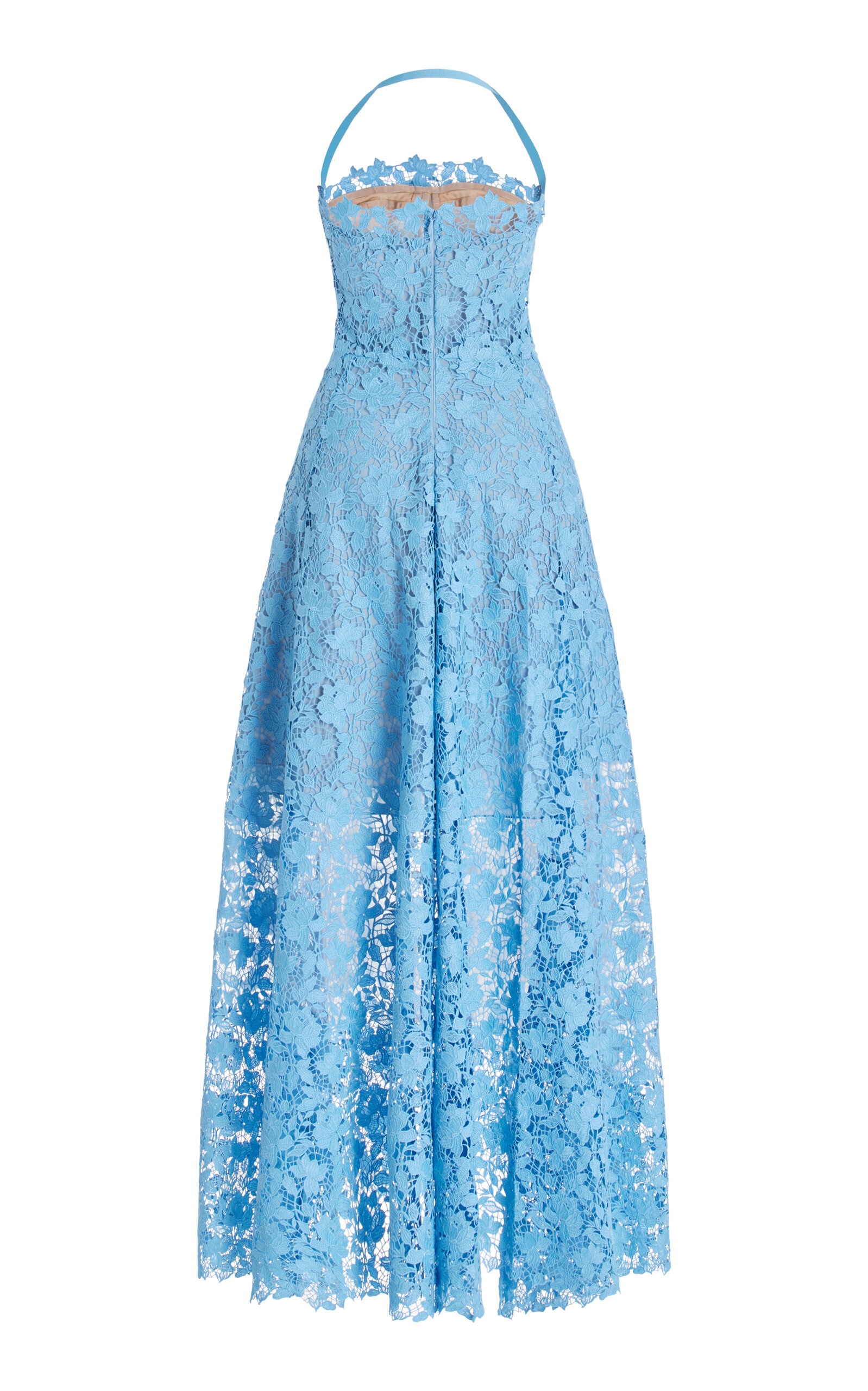 Gardenia Guipure-Lace Maxi Dress blue - 5