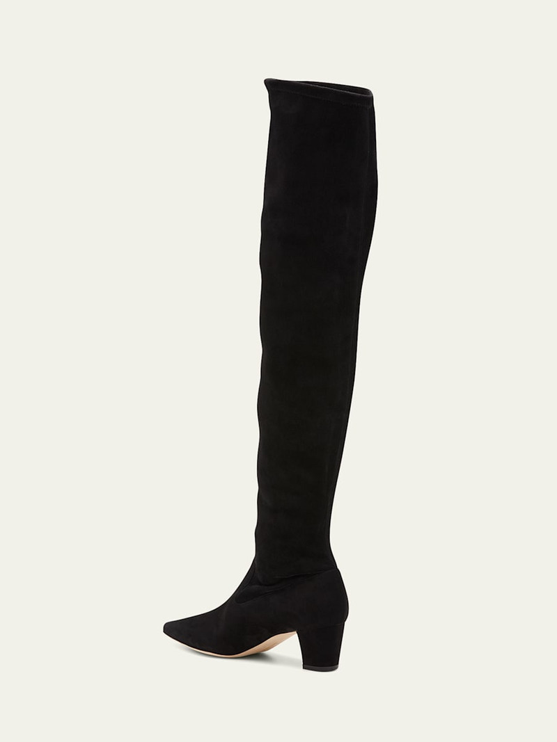 Manolo Blahnik Lupasca Suede Over-The-Knee Boots outlook