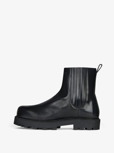 Givenchy SHOW CHELSEA ANKLE BOOTS IN LEATHER outlook