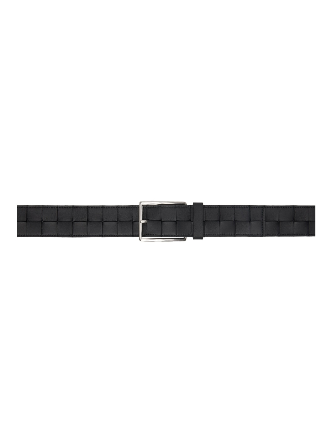 Black Maxi Intreccio Belt - 1