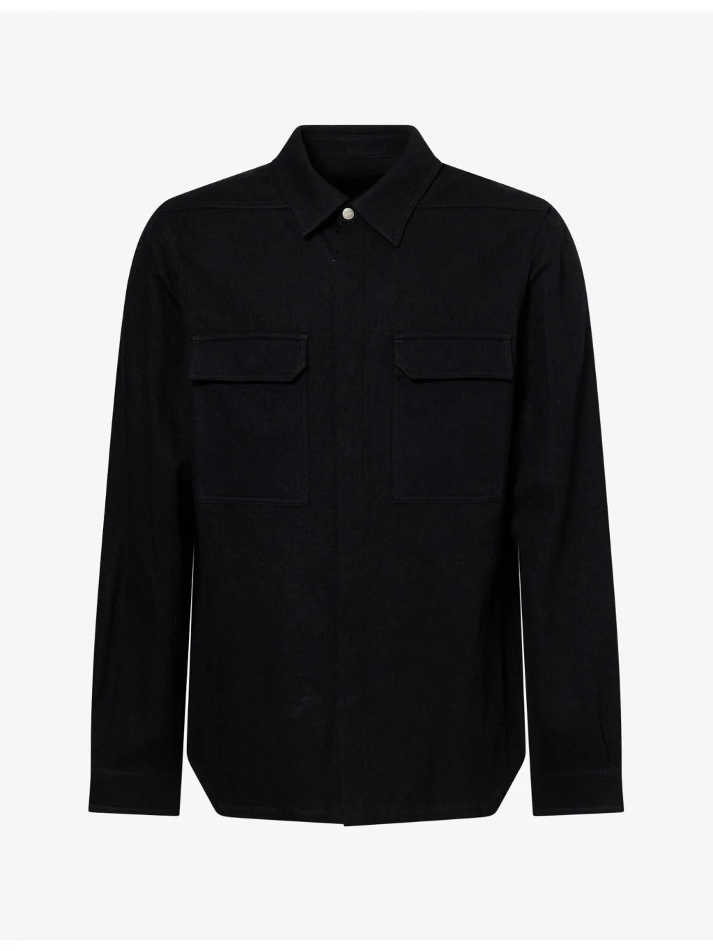 Regular-Fit Flap-Pocket Cotton-And-Wool Shirt - 1