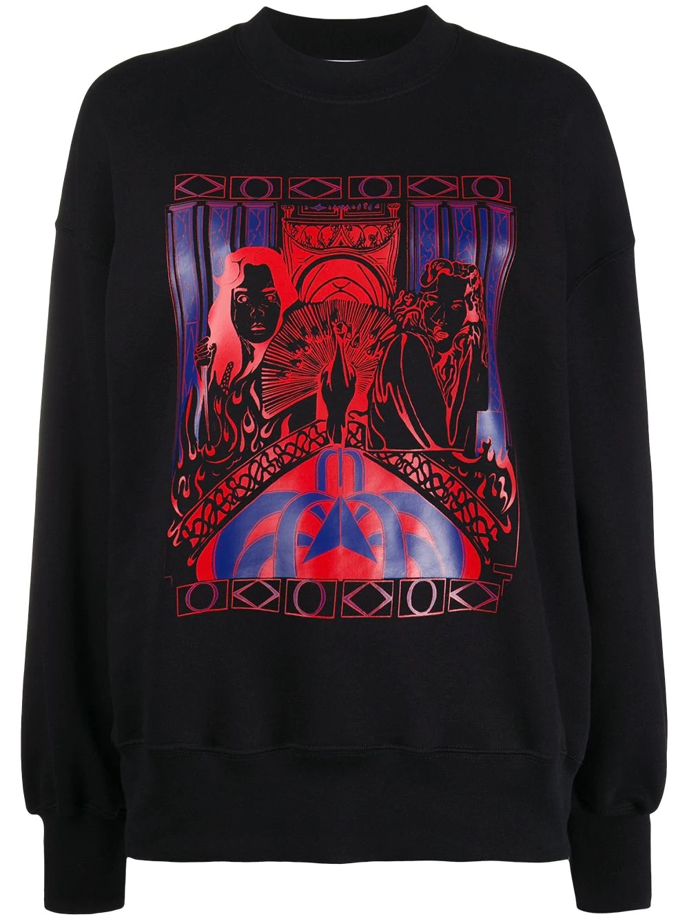 graphic print sweatshirt - 1