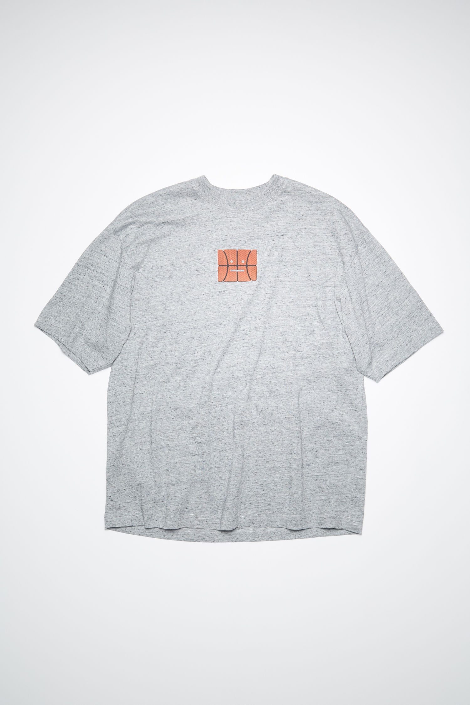 Face t-shirt - Marble grey melange - 1