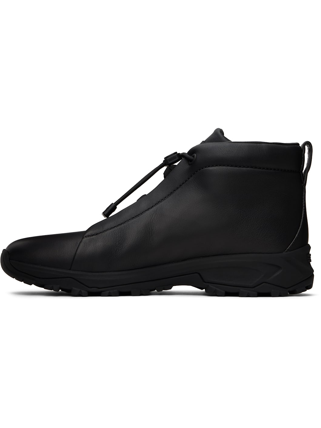 Black Triple Stitch High-Top Sneakers - 3
