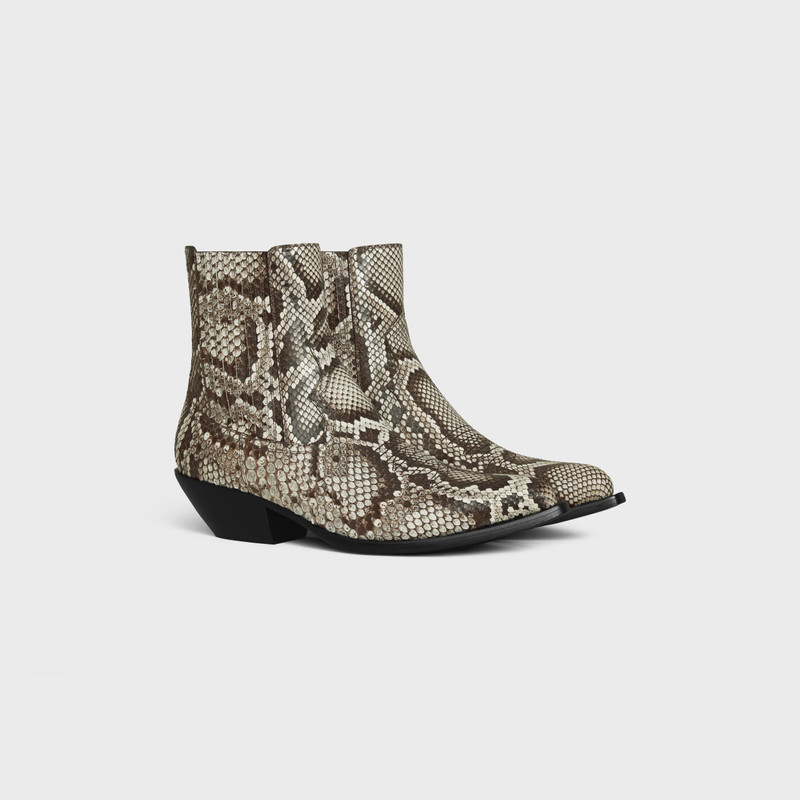 CELINE LEON CHELSEA BOOT in SHINY PYTHON 2