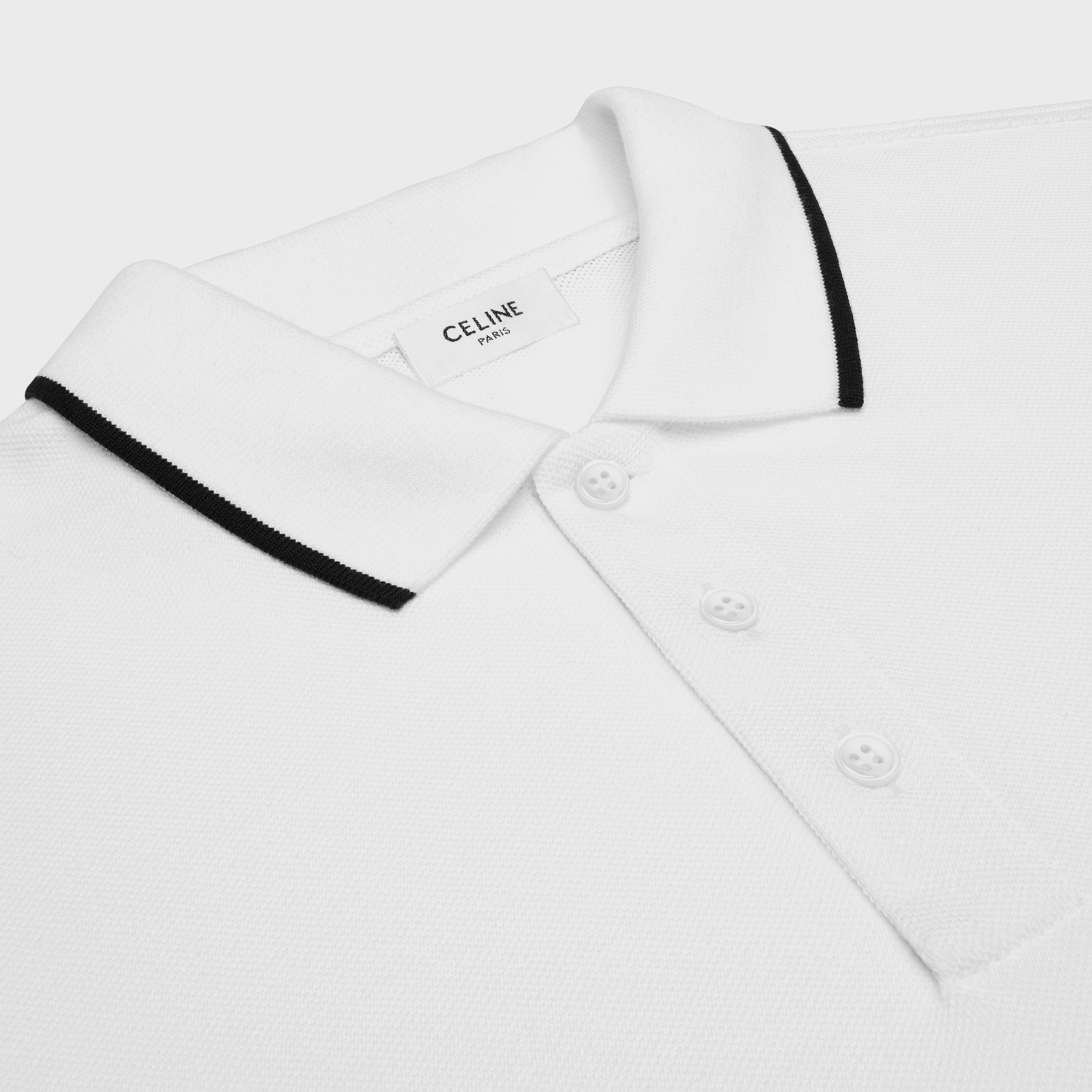 classic polo shirt in cotton piqué - 3
