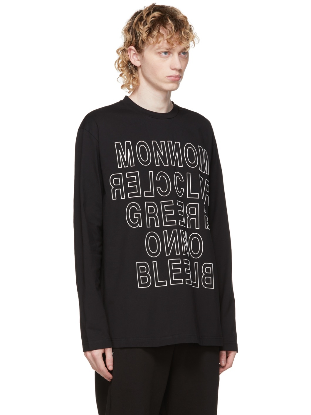Black Logo Long Sleeve T-Shirt - 2