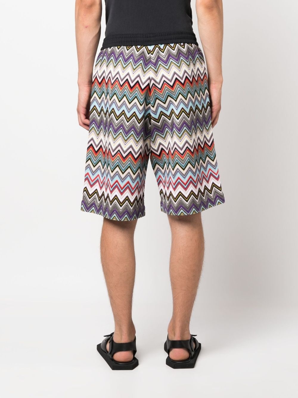 zigzag-woven bermuda shorts - 6