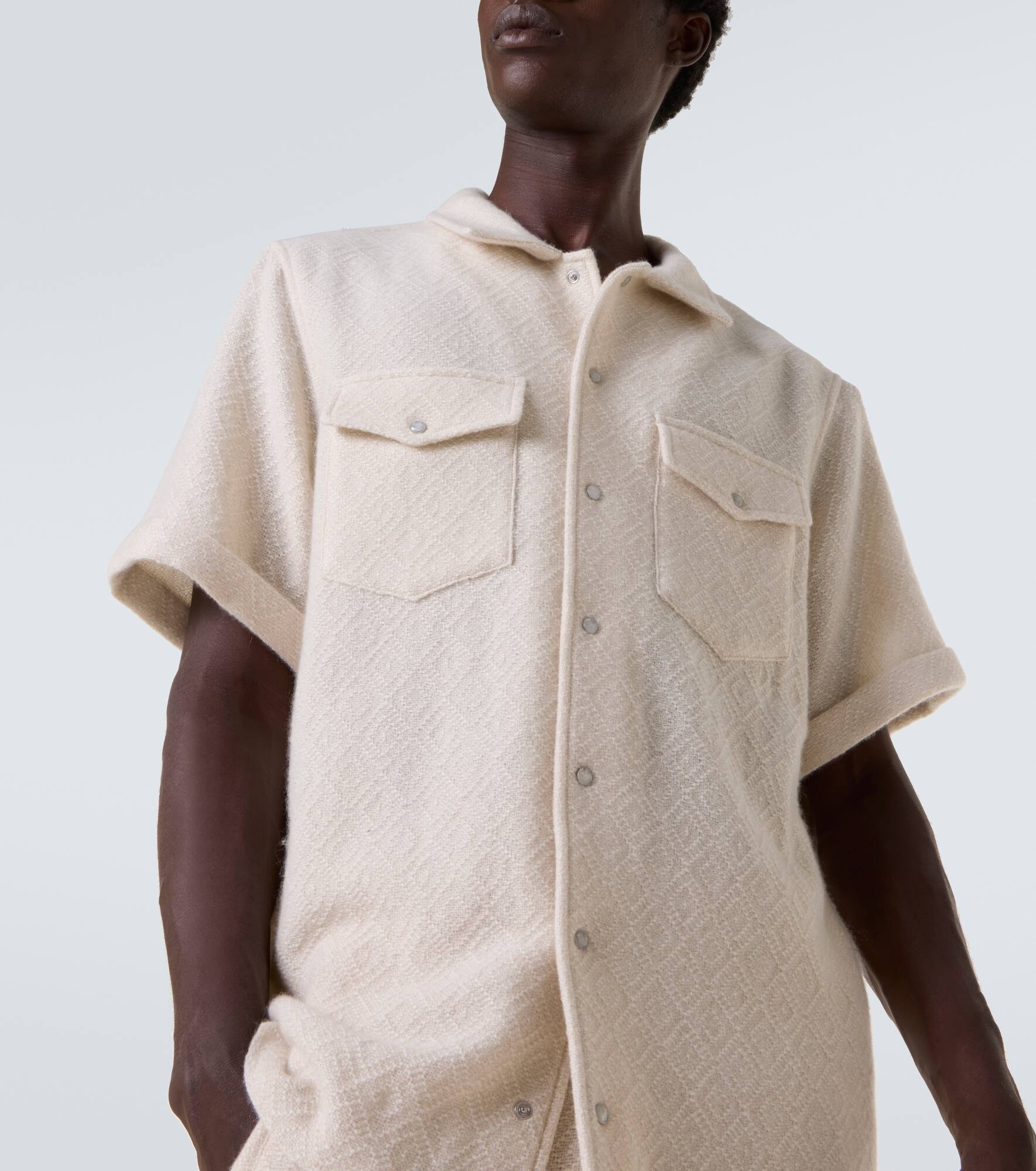 Diamond cashmere shirt - 5