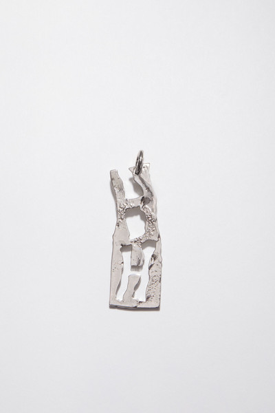 Acne Studios H pendant - Silver outlook