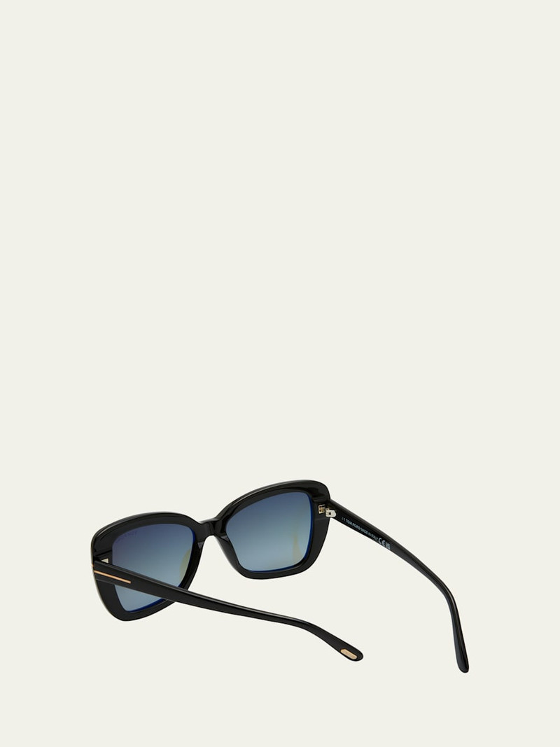 Maeve Havana Acetate Butterfly Sunglasses 3