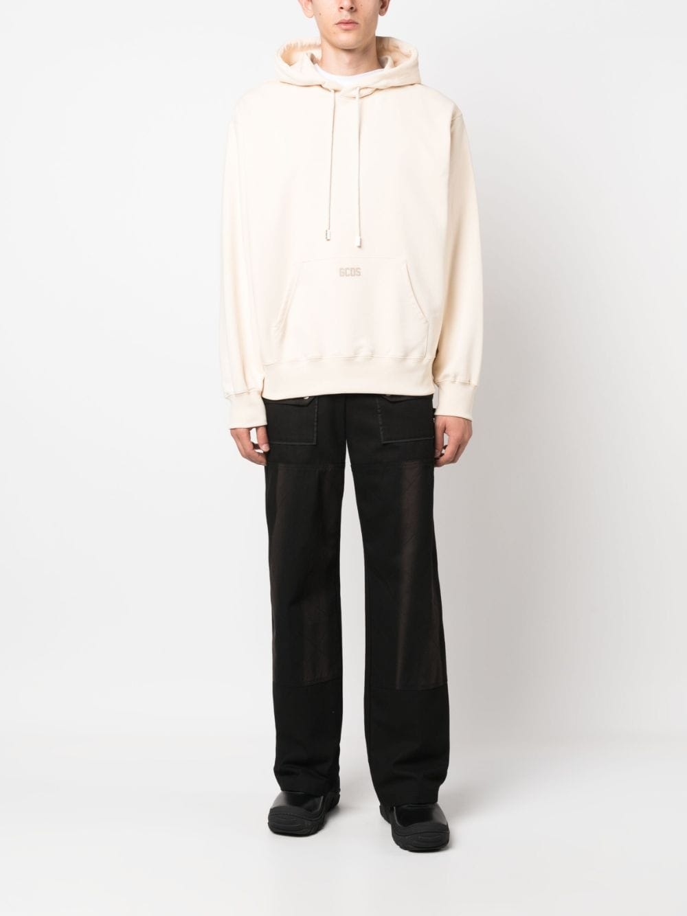 logo-detail drawstring hoodie - 2