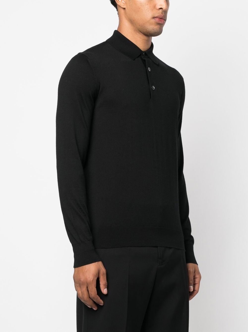 knitted polo shirt - 3
