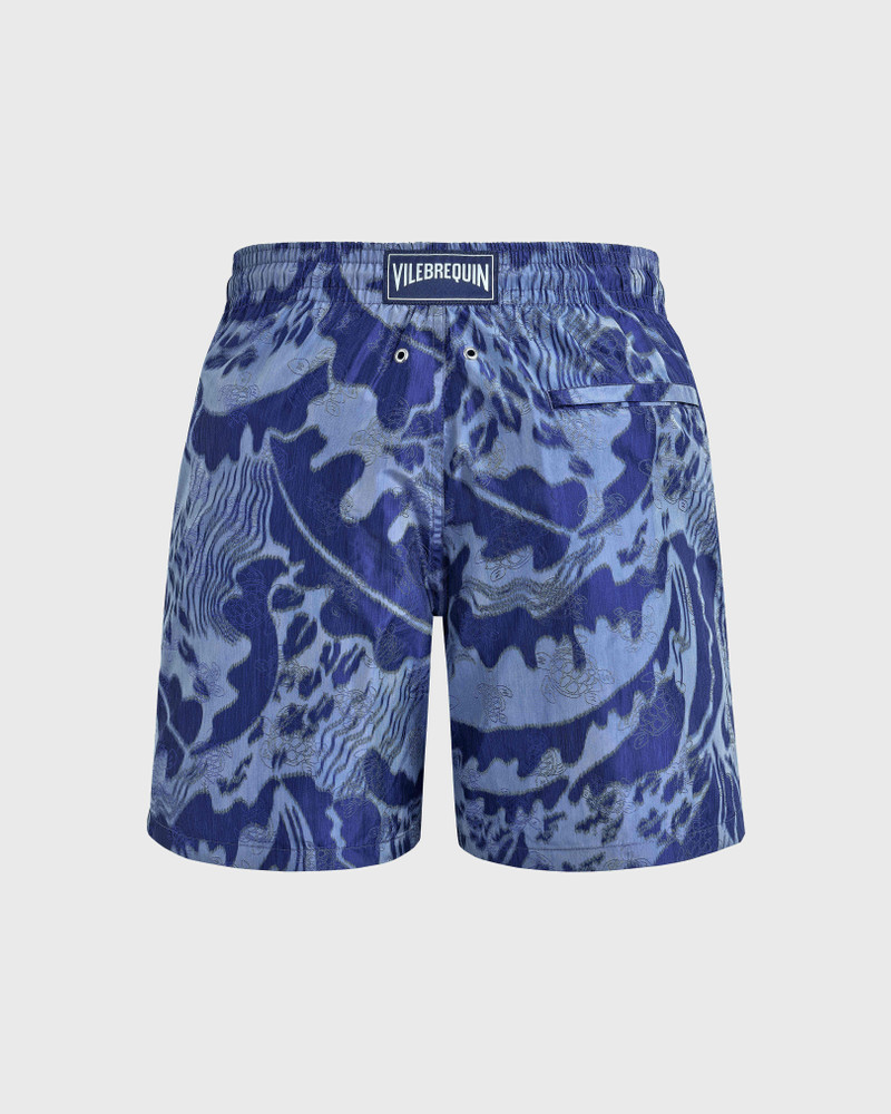 Vilebrequin Men Silk Swim Shorts Vagues - Vilebrequin x Maison BUCOL outlook
