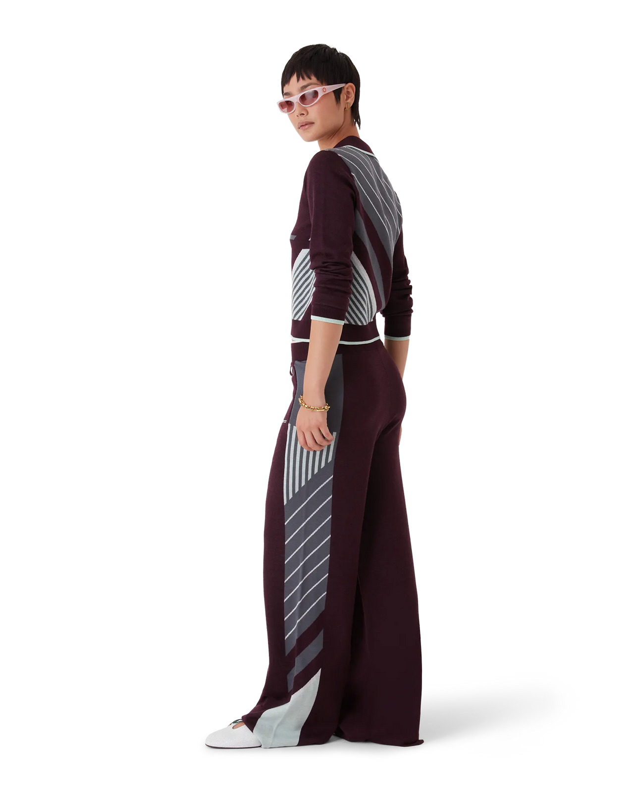 Diagonal Tennis Merino Trousers | Casablanca Paris - 3