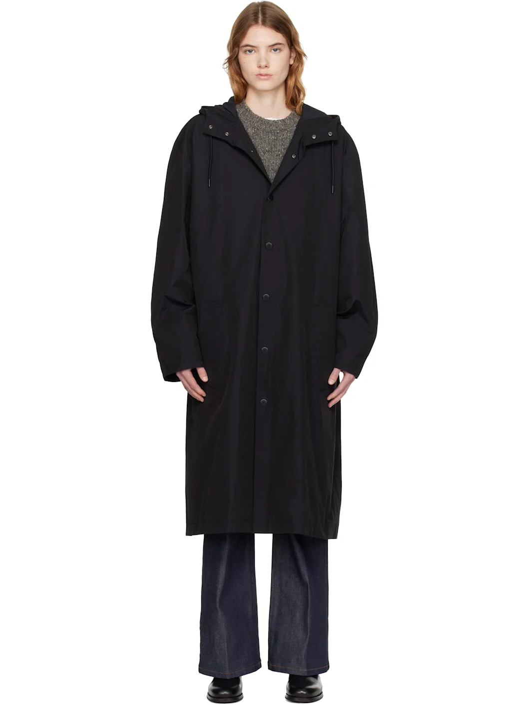 Black Long Parka - 1