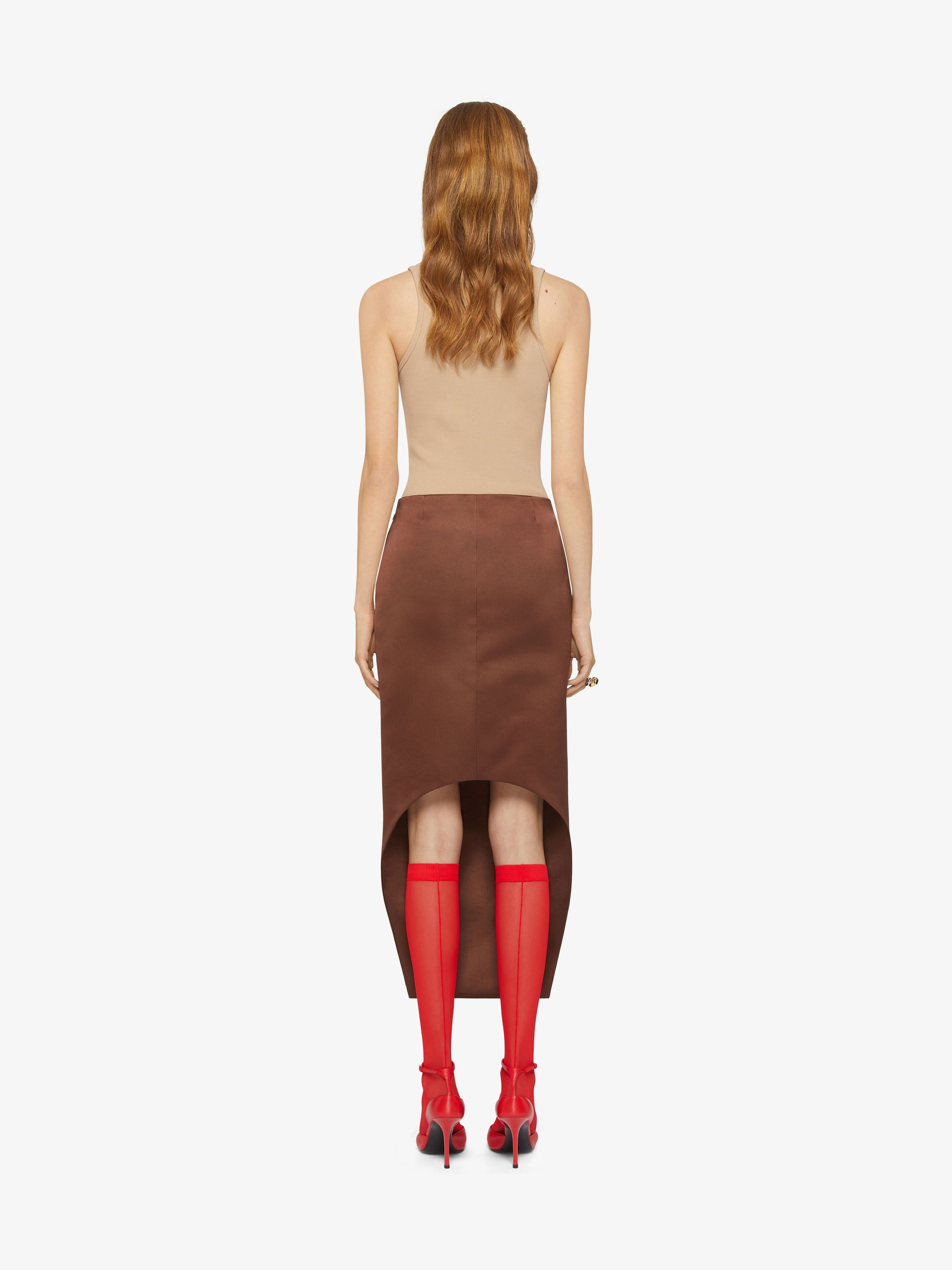 SLIM FIT TANK TOP IN COTTON WITH 4G DETAIL - 4