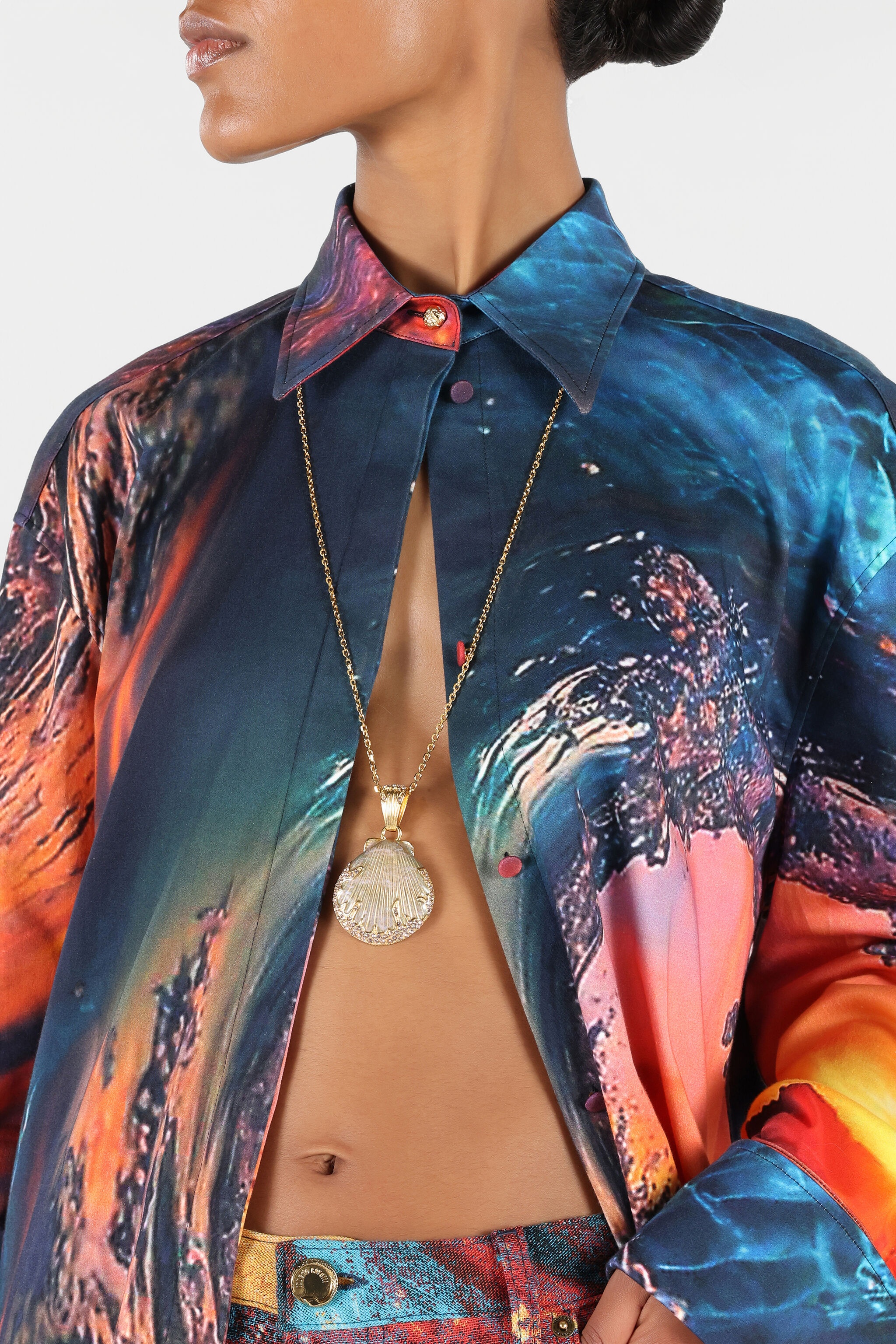 Necklace With Shell Pendant - 2