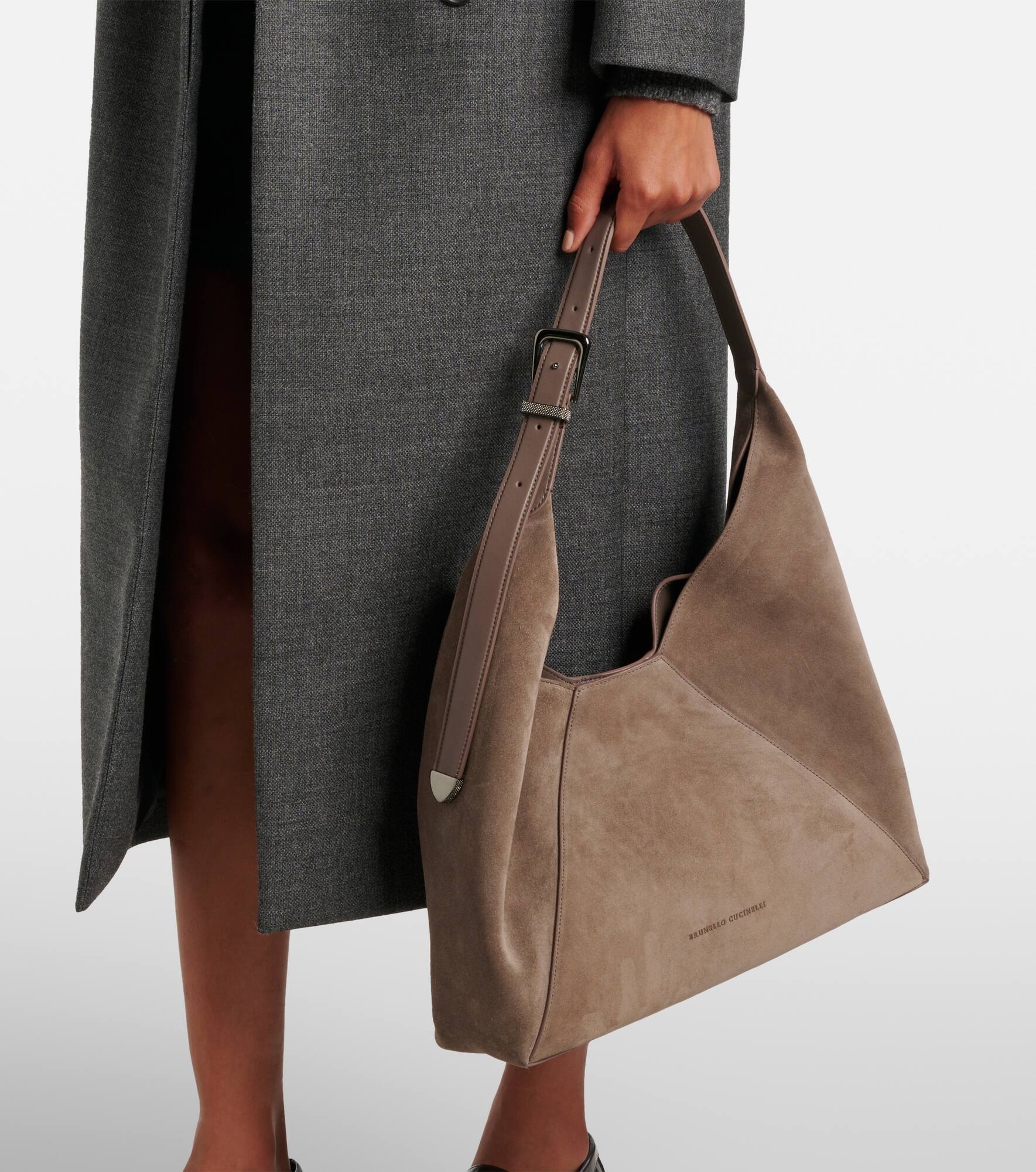 BC Duo suede shoulder bag - 7