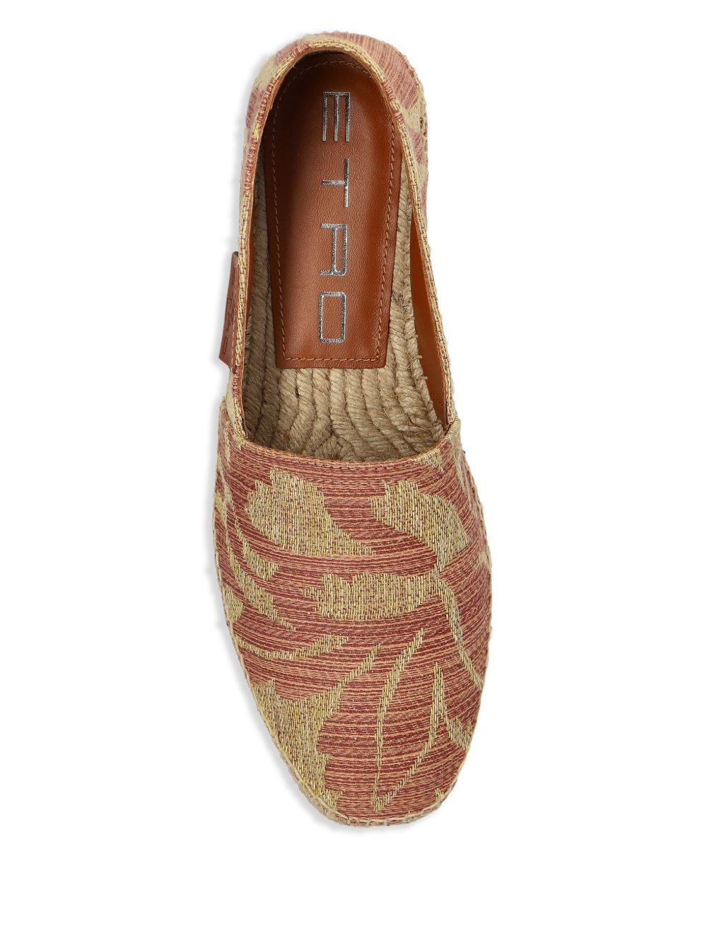 paisley-print linen espadrilles - 4