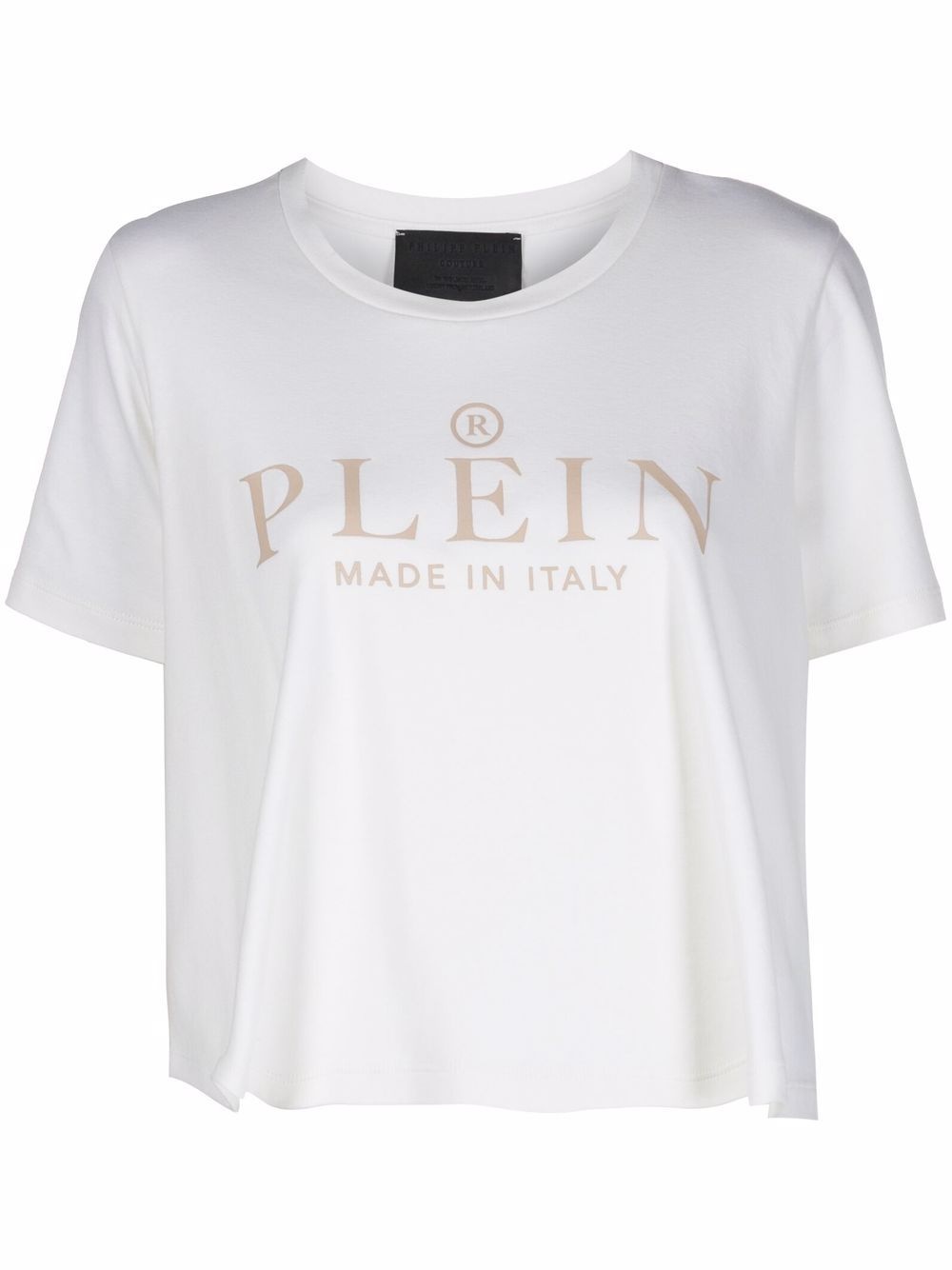 Iconic Plein short-sleeve cropped T-shirt - 1
