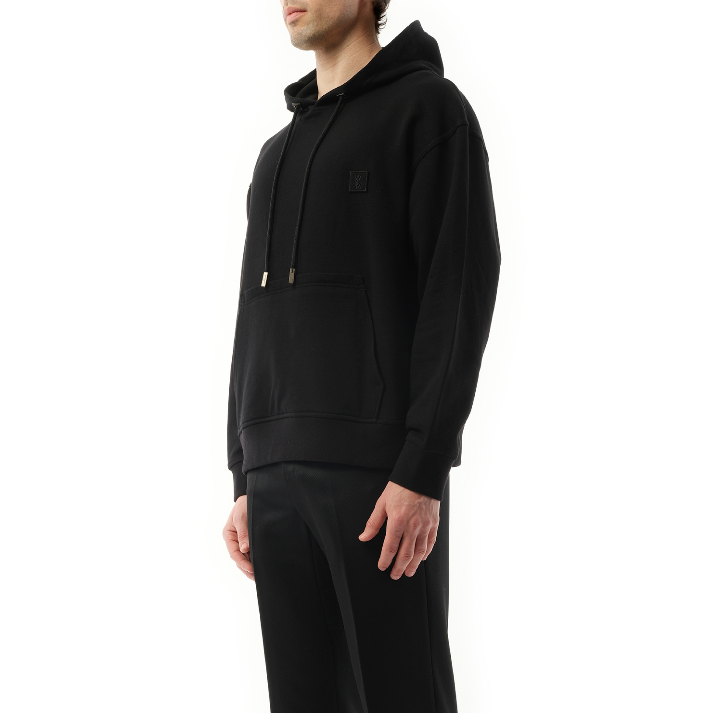 Metallic Print Hoodie in Black - 5