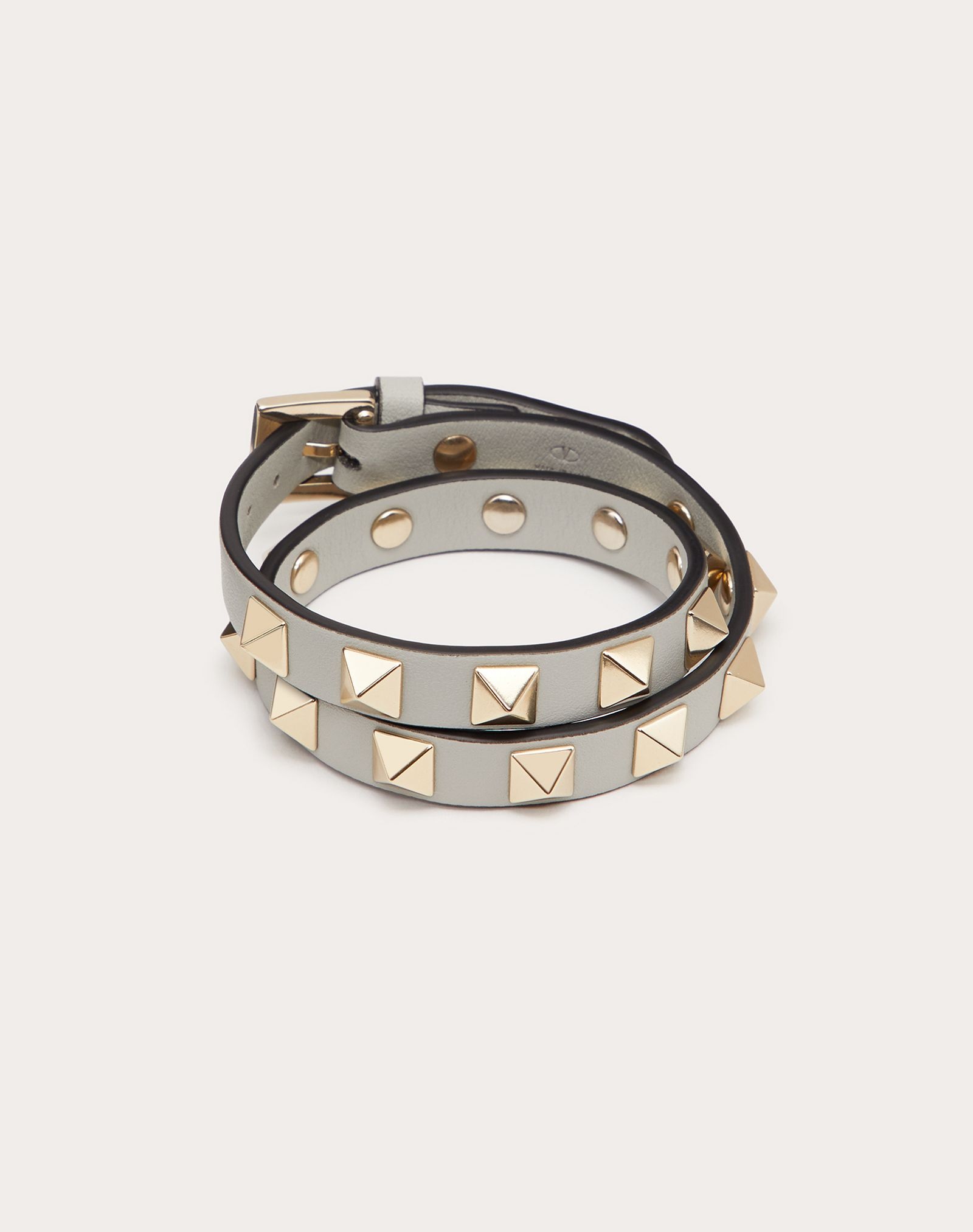 ROCKSTUD CALFSKIN DOUBLE-STRAP BRACELET - 3