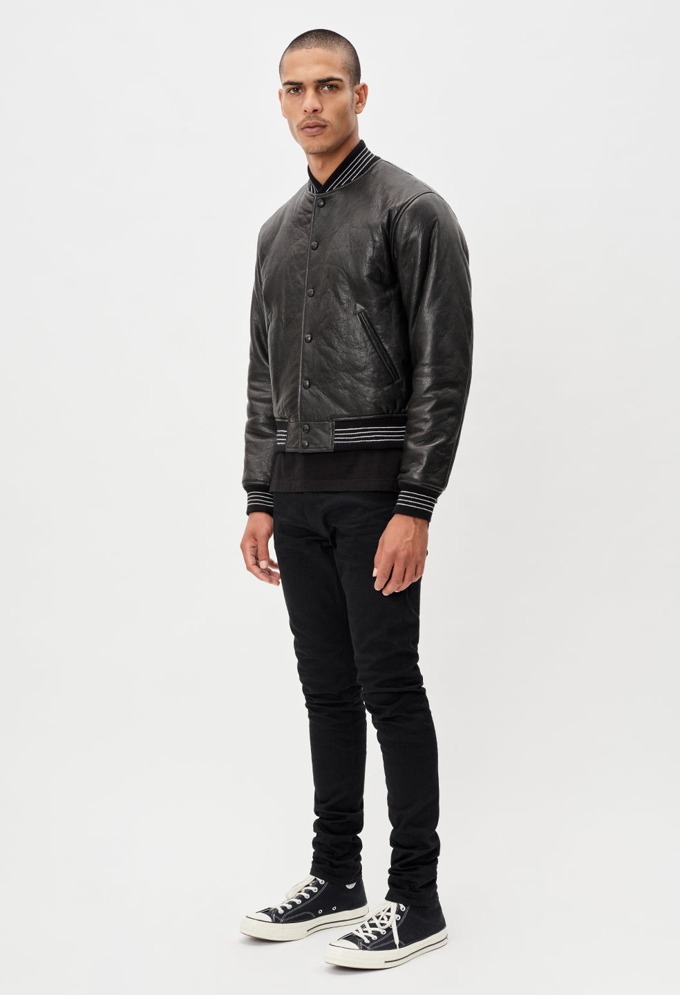 LEATHER STADIUM JACKET - 8