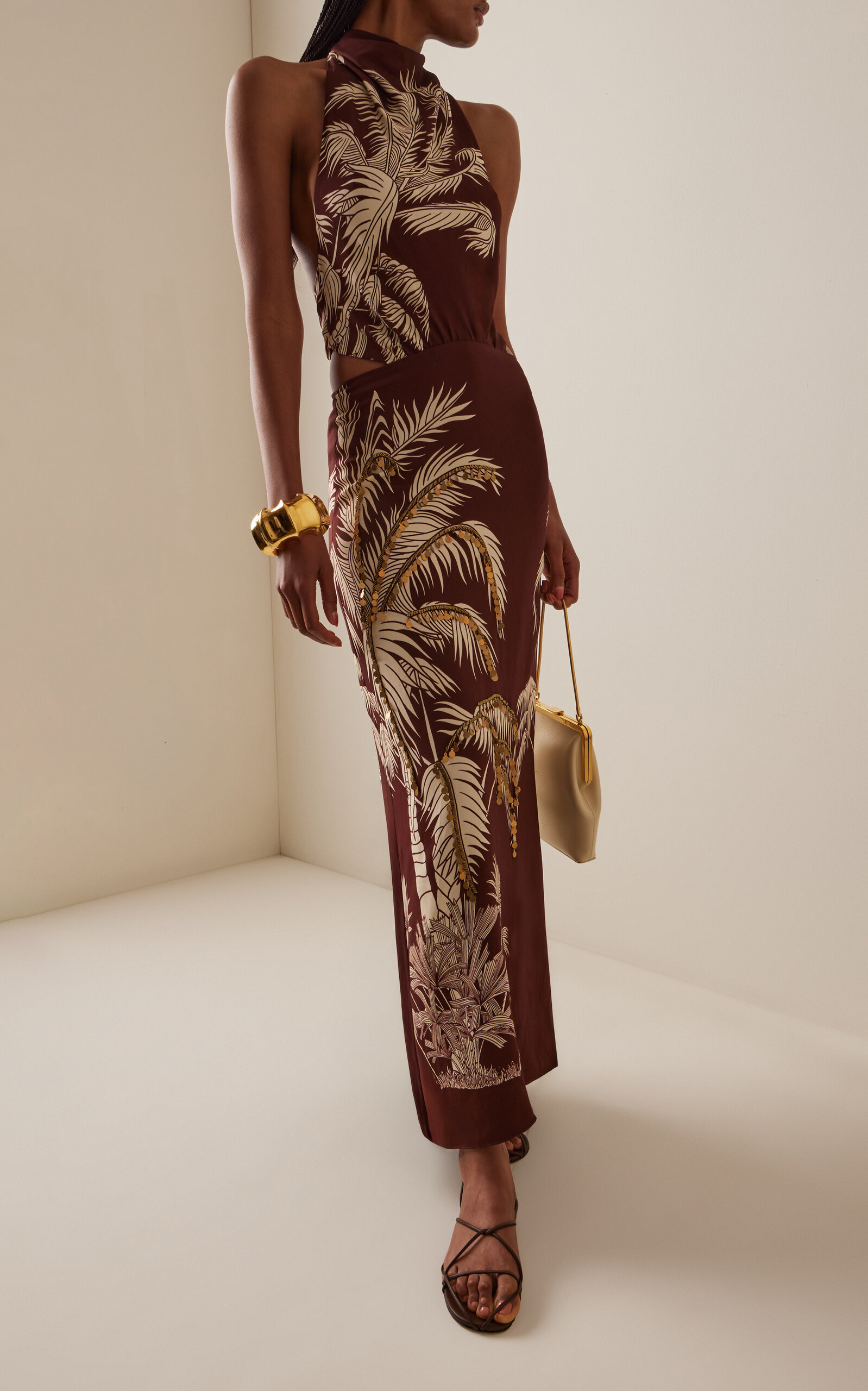 Encanto Invernal Maxi Dress brown - 2