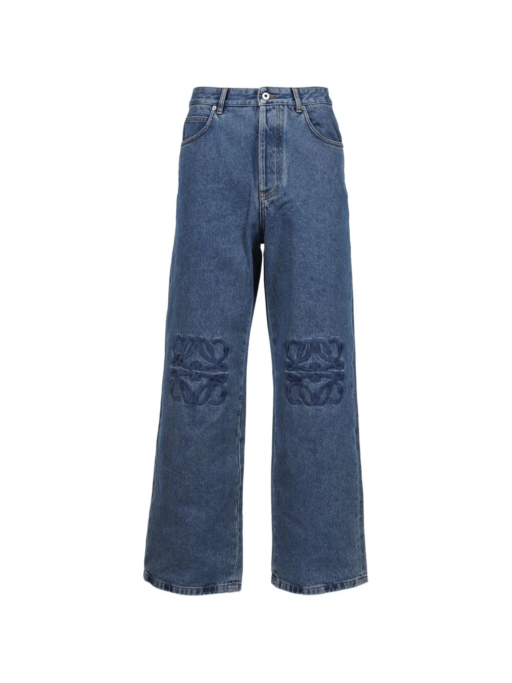 logo-appliqué jeans - 1