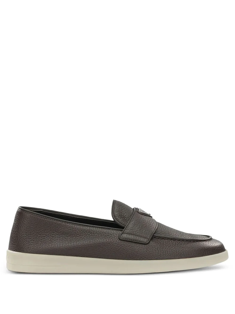 HAMMERED LEATHER LOAFERS - 1