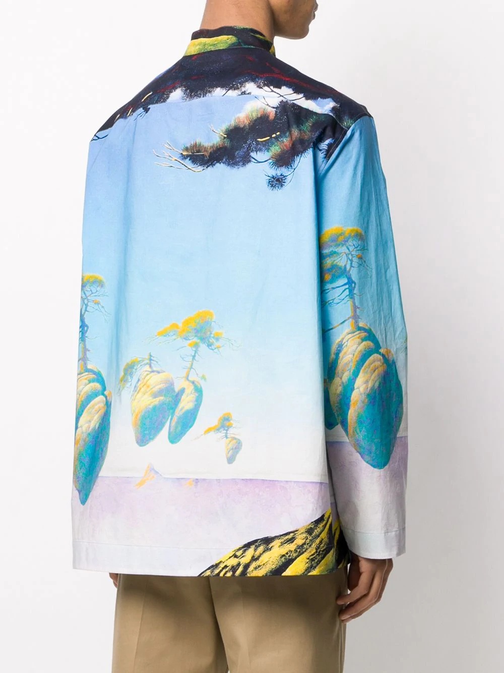 floating island print shirt - 4