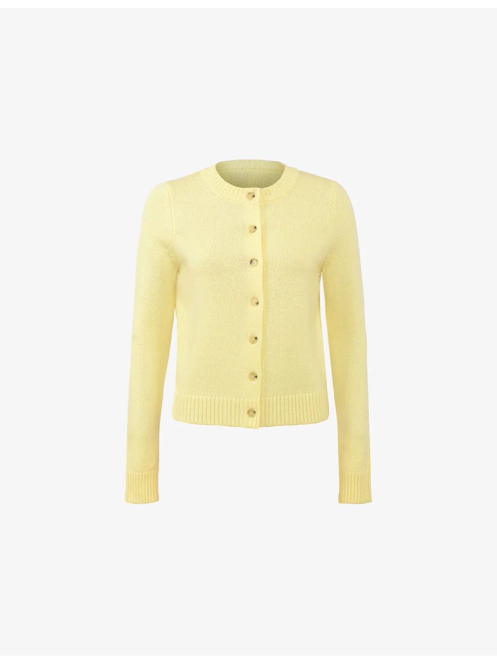 Signature Round-Neck Wool-Blend Cardigan - 1