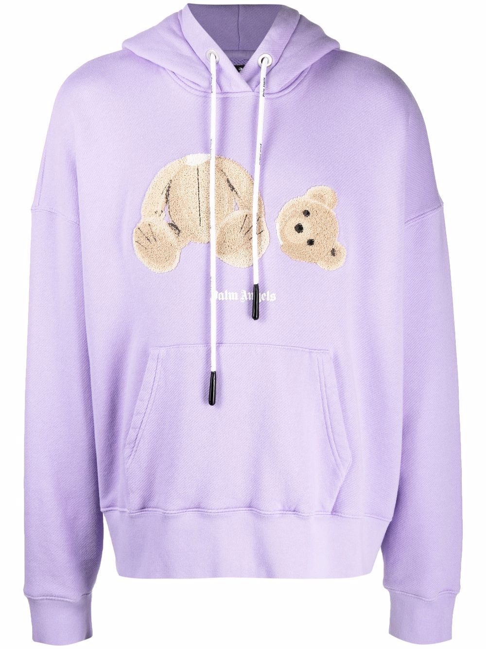 teddy bear-print hoodie - 1