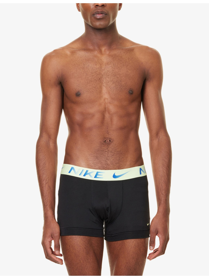 Nike Essential Micro logo-waistband pack of three stretch-jersey trunks outlook