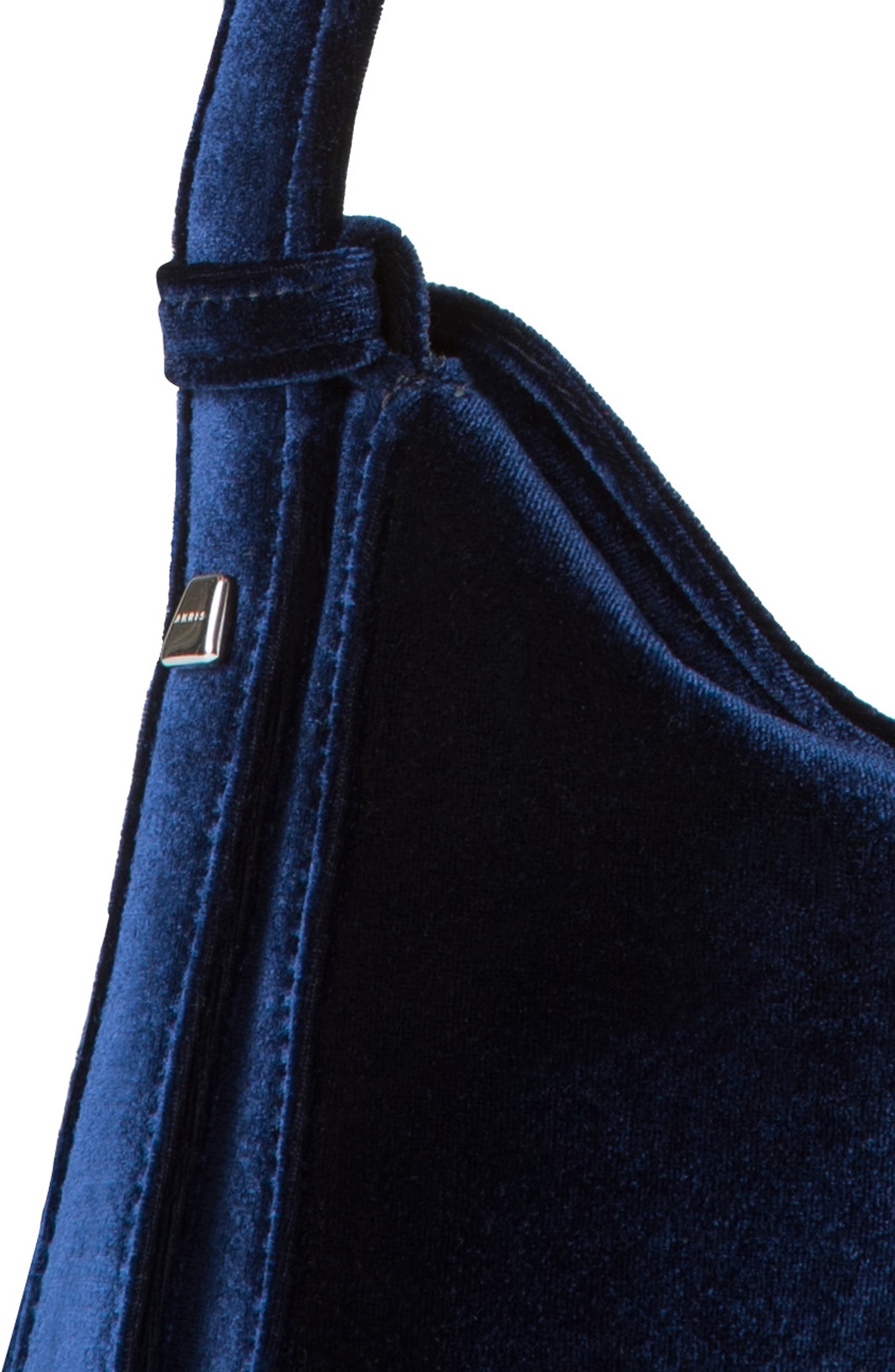 Akris Mini Anna Velvet Hobo Bag in 078 Denim at Nordstrom - 5