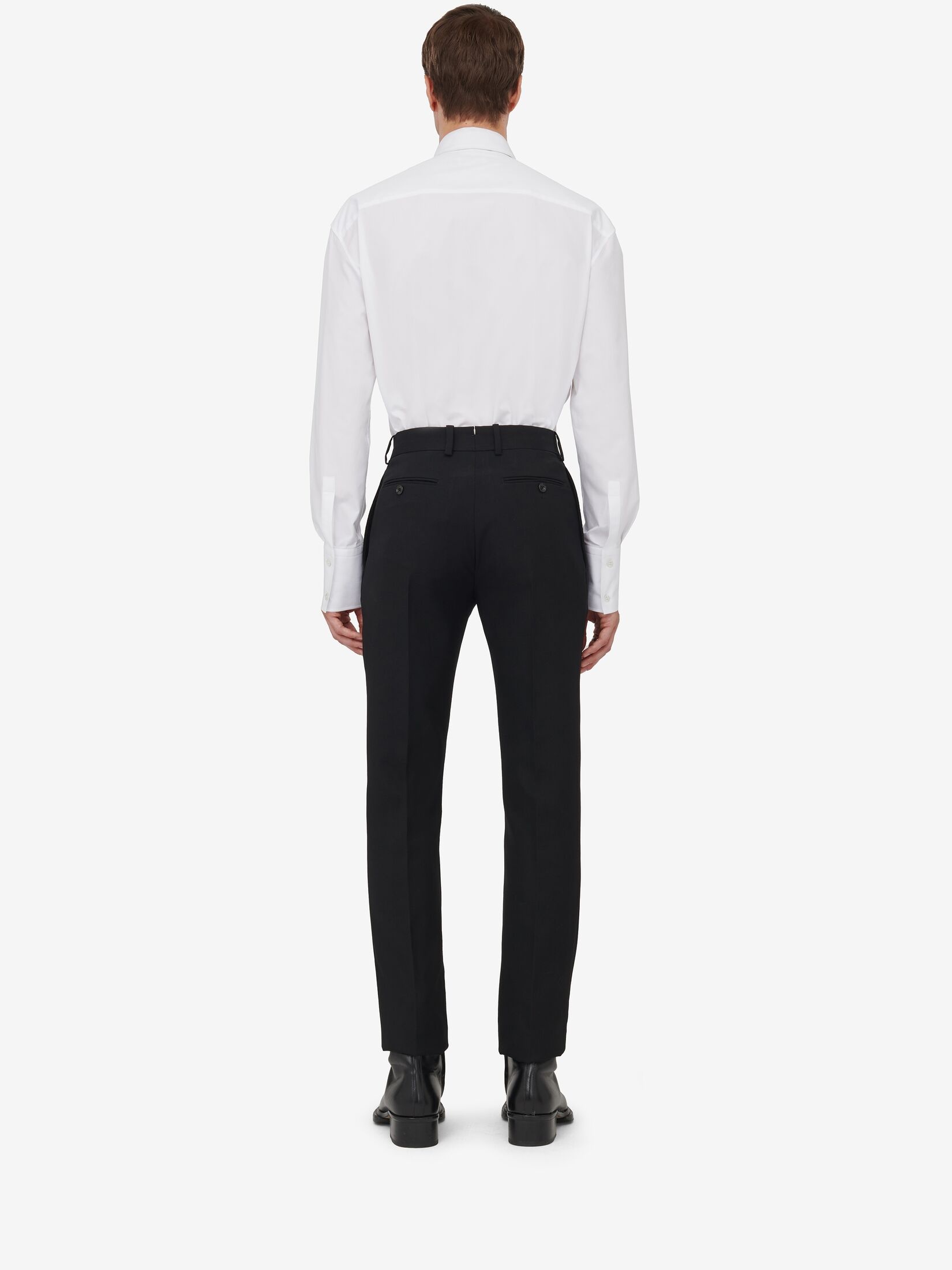 Alexander McQueen Men's Tailored Cigarette Trousers in Black