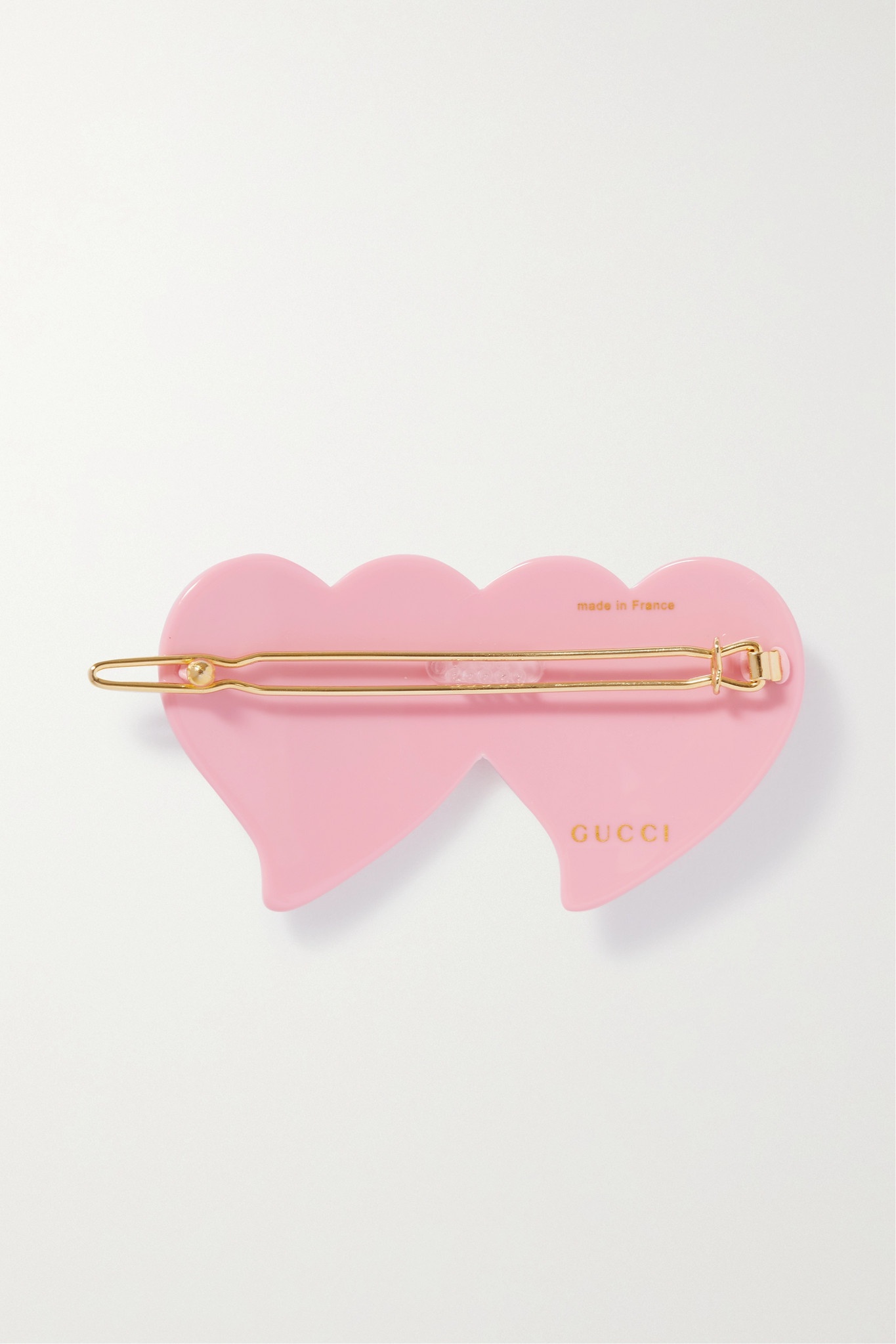 Hair clip with GG and hearts - 4