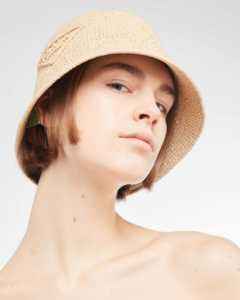 Prada Raffia bucket hat outlook