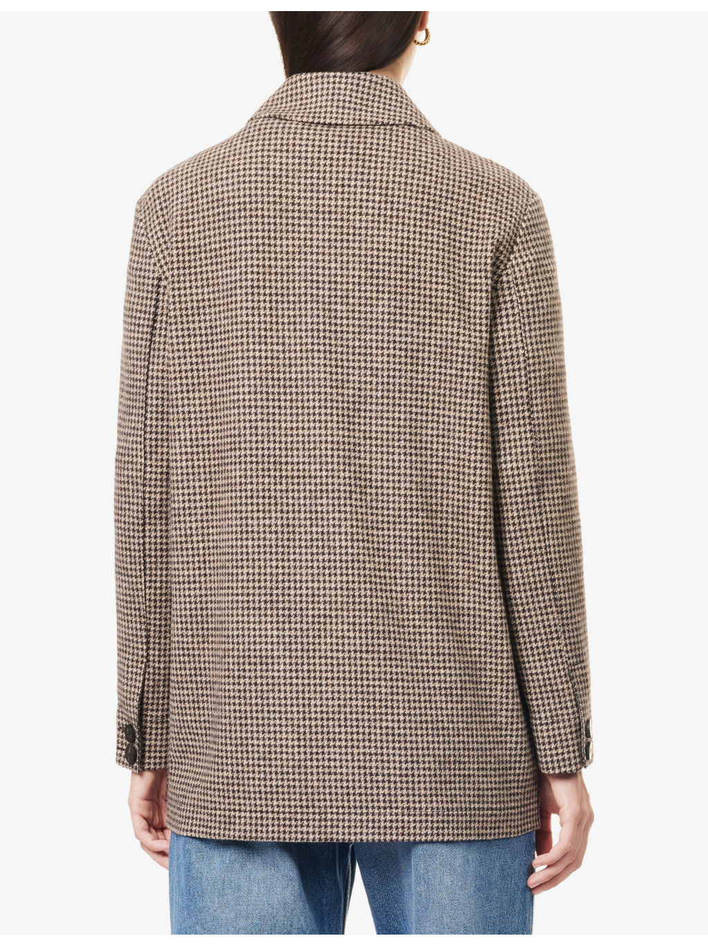 Chore Patterned Brushed Wool-Blend Jacket - 4