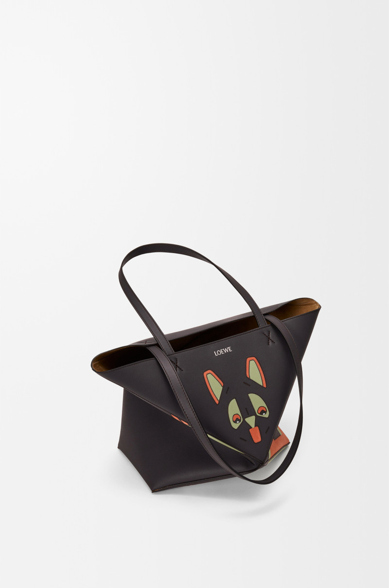 Futurist Cat medium Puzzle Fold tote in nappa calfskin 5