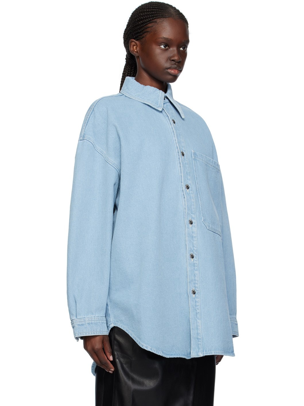 Blue Aarna Denim Shirt - 2