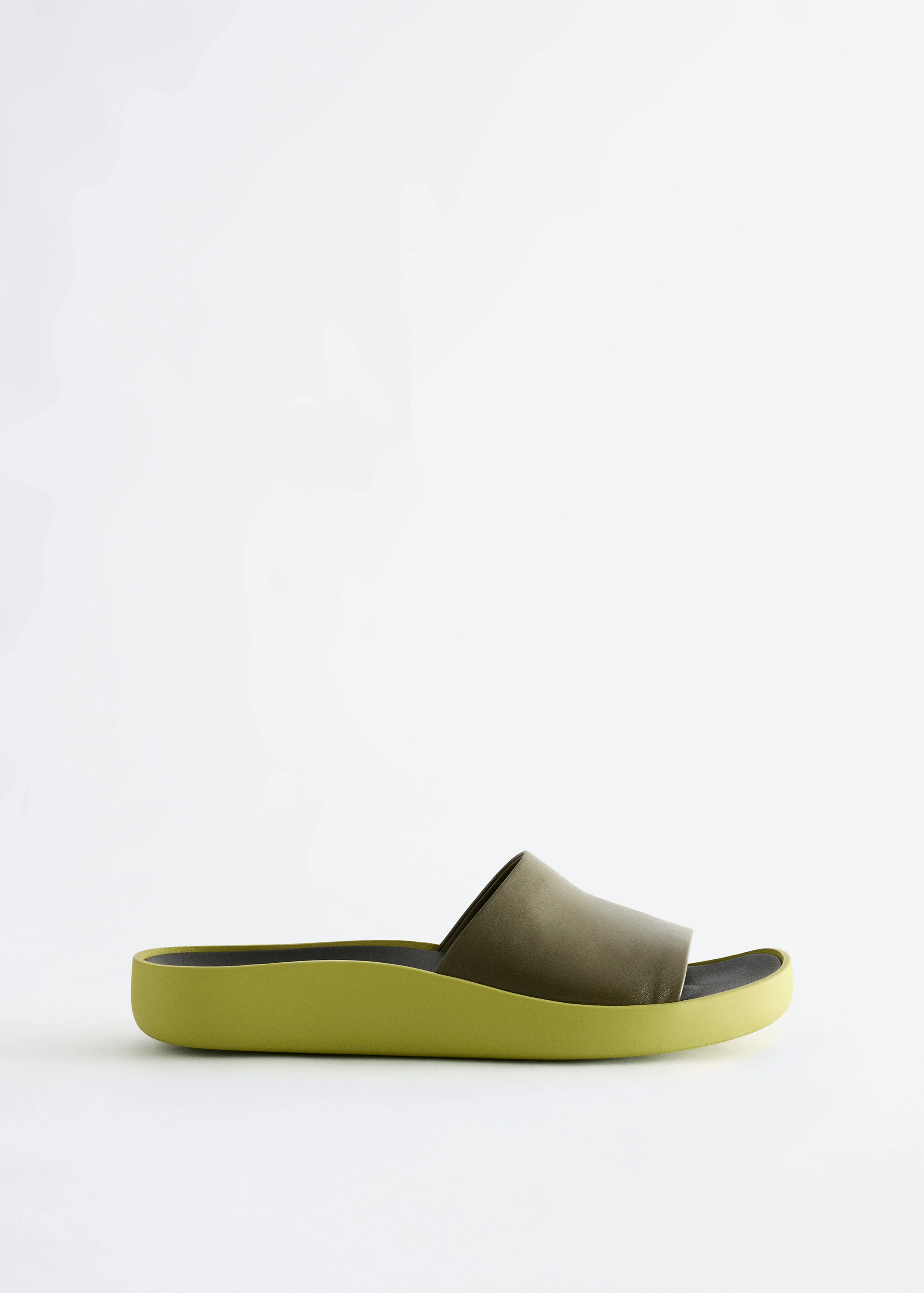 Slip-On Leather Sandals - 1