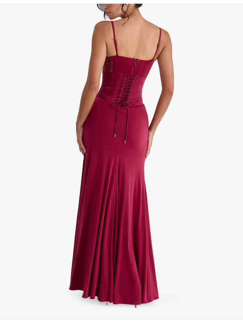 Sabrine Lace-Trim Stretch-Jersey Maxi Dress 4